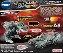 Tyram, Super T-Rex Lance Flammes 11 Tyram, Super T-Rex Lance Flammes -VTech Jouets Soldes Magasin 559005 dos boC3AEte