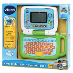 VTech Ordi-tablette P'tit Genius Touch Vert - Ordinateur éducatif -VTech Jouets Soldes Magasin 600905 Ordi tablette ptit genius touch vert 4