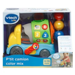 VTECH BABY P'tit Camion Color Mix - Camion Interactif -VTech Jouets Soldes Magasin 601905 ptit camion color mix boite