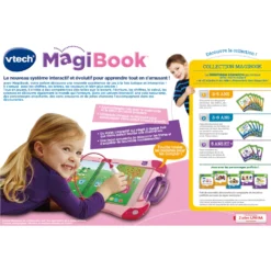 MagiBook Starter Pack Rose 9 MagiBook Starter Pack Rose -VTech Jouets Soldes Magasin 602155 Magibook starter pack rose 5