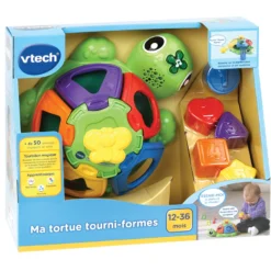 VTECH BABY Ma Tortue Tourni-formes - Tortue Interactive -VTech Jouets Soldes Magasin 602405 tortue tourni formes 2