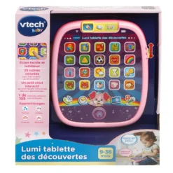 VTECH BABY Lumi Tablette Des Découvertes Rose - Tablette éducative -VTech Jouets Soldes Magasin 602955 Lumi tablette decouvertes rose boite
