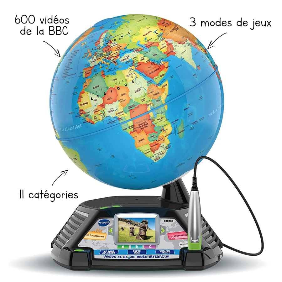 VTech Genius XL - Globe Vidéo Interactif 1 VTech Genius XL - Globe Vidéo Interactif