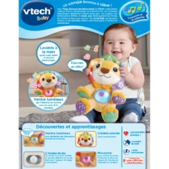 VTECH BABY Tiago, Lionceau Des Découvertes - Peluche Interactive -VTech Jouets Soldes Magasin 607105 Tiago lionceau des dC3A9couvertes dos