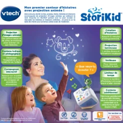 VTech StoriKid, Ma Boîte à Histoires Interactive - Vert 12 VTech StoriKid, Ma Boîte à Histoires Interactive - Vert -VTech Jouets Soldes Magasin 608005 StoriKid dos