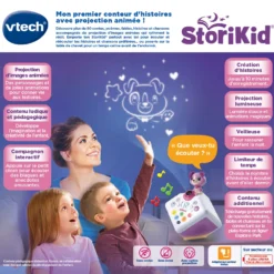 VTech StoriKid, Mon Conteur D'histoires Interactif - Rose 11 VTech StoriKid, Mon Conteur D'histoires Interactif - Rose -VTech Jouets Soldes Magasin 608065 StoriKid rose dos