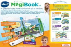 MagiBook V2 - Starter Pack Vert + Livre Cory Bolides -VTech Jouets Soldes Magasin 613185 dos boC3AEte