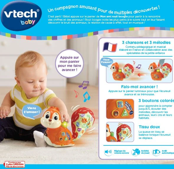 VTECH BABY Mon Ami Rouli Boogie 6 VTECH BABY Mon Ami Rouli Boogie – Image 6
