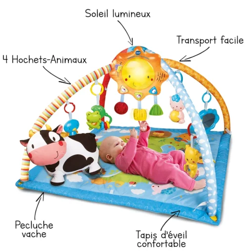 VTECH BABY Tapis D'éveil Lumi Tapis Des P'tits Copains -VTech Jouets Soldes Magasin 80 146405 flC3A8ches