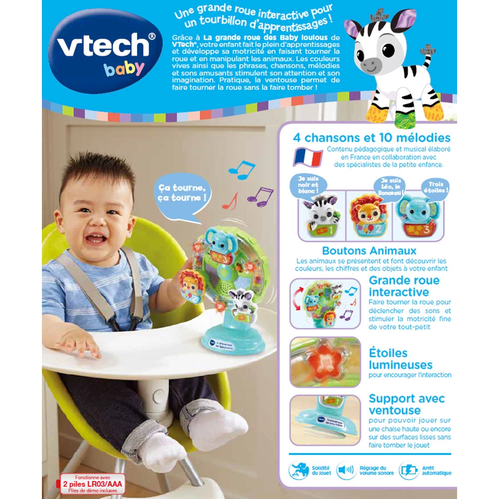 VTECH BABY La Grande Roue Des Baby Loulous 6 VTECH BABY La Grande Roue Des Baby Loulous – Image 6