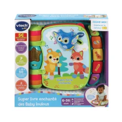 VTECH BABY Super Livre Enchanté Des Baby Loulous Bleu - Livre Interactif -VTech Jouets Soldes Magasin 80 166775 8