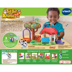 P'tite Cabane à Surprises (+ Zinzin, Le Chien Coquin) - Tut Tut Animo -VTech Jouets Soldes Magasin 80 189265 TTA cabane surprise dos