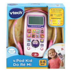 VTech V.pod Kid Do, Ré, Mi Rose - Baladeur Pour Enfant 10 VTech V.pod Kid Do, Ré, Mi Rose - Baladeur Pour Enfant -VTech Jouets Soldes Magasin 80 196255 PACKAGE RECTO 1