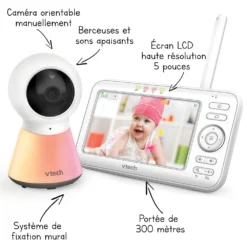 Babyphone Vidéo Color Night Light - BM5254 - (écran 5 - Veilleuse) 10 Babyphone Vidéo Color Night Light - BM5254 - (écran 5 - Veilleuse) -VTech Jouets Soldes Magasin 80 302624 visuel flC3A8ches