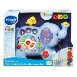VTECH BABY Trompette, Mon éléphant Des Découvertes -VTech Jouets Soldes Magasin 80 505805 ENTIRE TOY pack