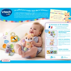 VTECH BABY Coffret Naissance - Premières Découvertes -VTech Jouets Soldes Magasin 80 516305 dos boite