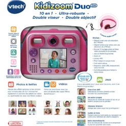 KidiZoom Duo DX Rose -VTech Jouets Soldes Magasin 80 520055 Kidizoom Duo DX rose dos