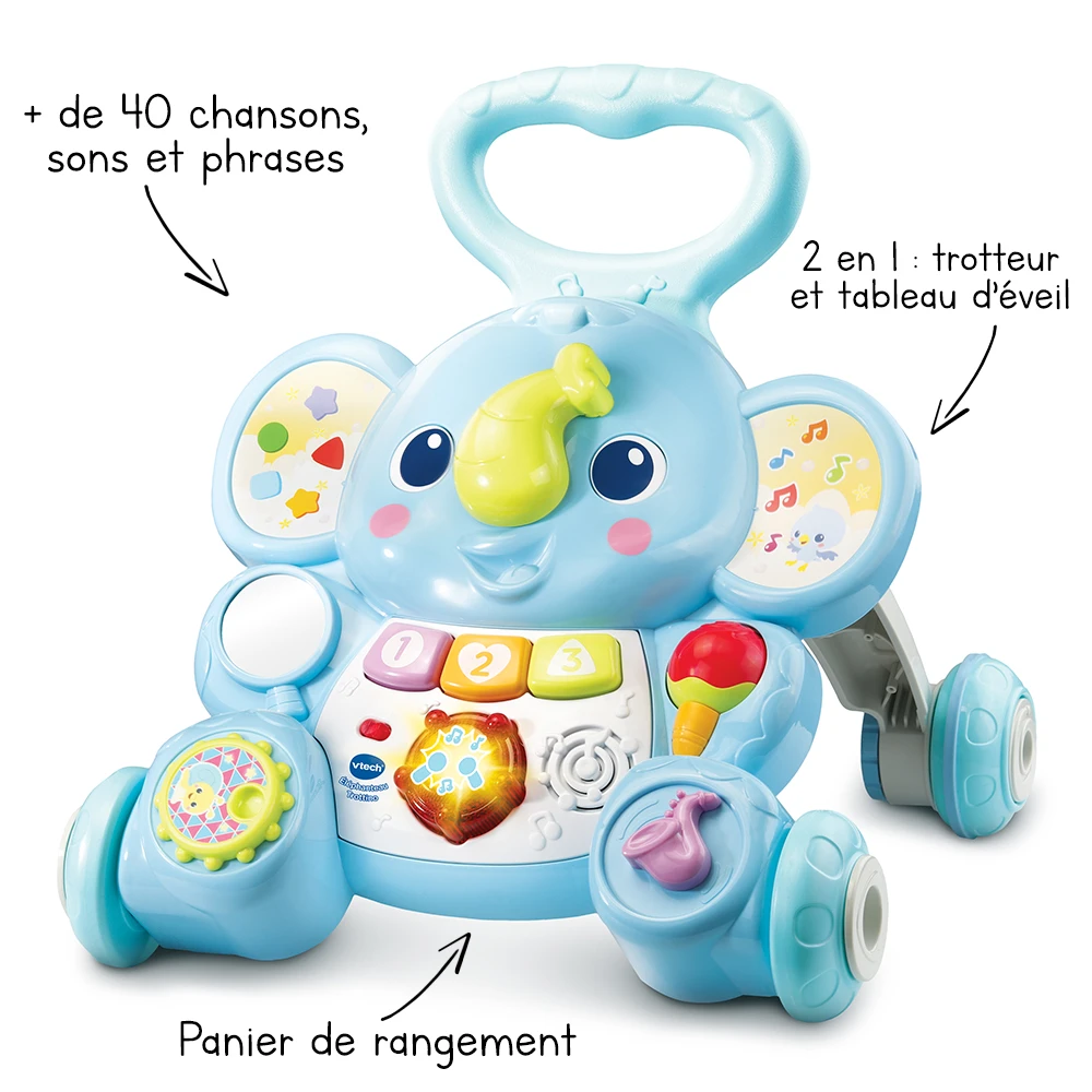 VTECH BABY Éléphanteau Trottino - Trotteur Bébé 1 VTECH BABY Éléphanteau Trottino - Trotteur Bébé