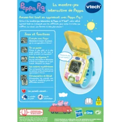 VTech Peppa Pig - La Montre Jeu Interactive De Peppa 17 VTech Peppa Pig - La Montre Jeu Interactive De Peppa -VTech Jouets Soldes Magasin 80 526065 dos boite