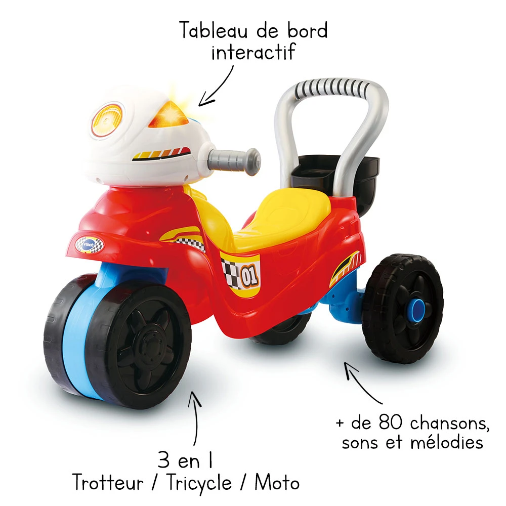 VTECH BABY Trotti Moto 3 En 1 - Trotteur Bébé 1 VTECH BABY Trotti Moto 3 En 1 - Trotteur Bébé
