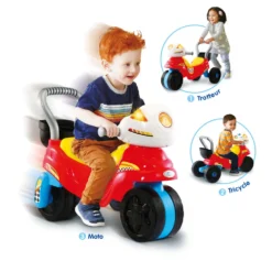 VTECH BABY Trotti Moto 3 En 1 - Trotteur Bébé 13 VTECH BABY Trotti Moto 3 En 1 - Trotteur Bébé -VTech Jouets Soldes Magasin 80 529465 TOY WITH KID 1
