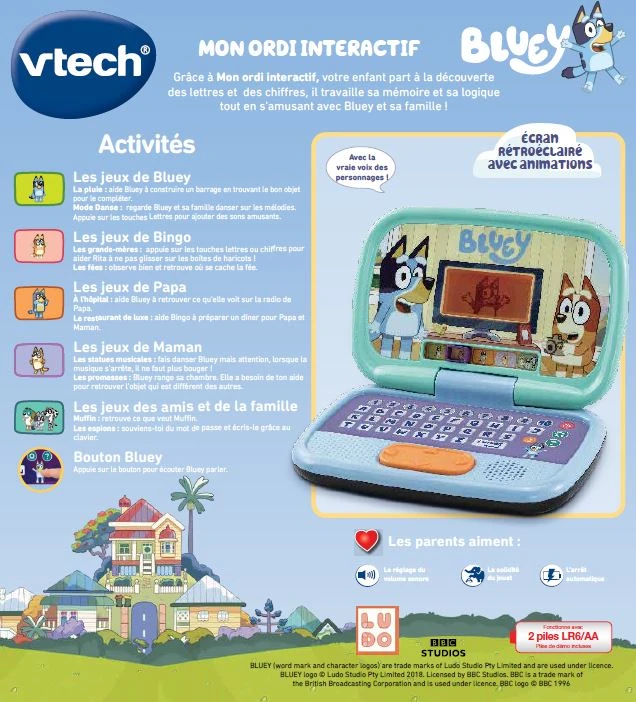 VTech Bluey - Mon Ordi Interactif 5 VTech Bluey - Mon Ordi Interactif – Image 5