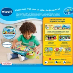 VTECH BABY Mon Super Imagier Des Découvertes -VTech Jouets Soldes Magasin 80 533405 Mon super imagier des dC3A9couvertes dos