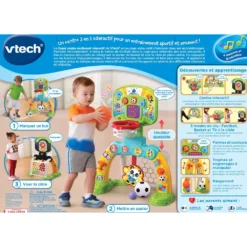 VTECH BABY Super Centre Multisport Interactif -VTech Jouets Soldes Magasin 80 533505 dos boite