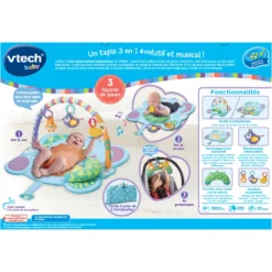VTECH BABY Mon Tapis Musical élephanteau - Baby Loulous 11 VTECH BABY Mon Tapis Musical élephanteau - Baby Loulous -VTech Jouets Soldes Magasin 80 536005 tapis 3en1 dos