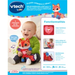 VTECH BABY Malo, Mon Renardeau Dodo - Baby Loulous 15 VTECH BABY Malo, Mon Renardeau Dodo - Baby Loulous -VTech Jouets Soldes Magasin 80 536705 malo renardo dos