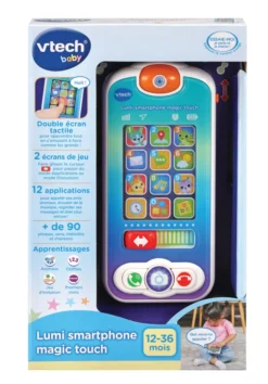 VTECH BABY Lumi Smartphone Magic Touch - Telephone Interactif -VTech Jouets Soldes Magasin 80 537605 PACKAGE RECTO 1