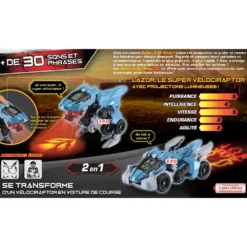 Lazor, Le Super Vélociraptor - Fire - Véhicules Interactifs -VTech Jouets Soldes Magasin 80 538105 dos boite