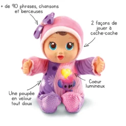 Poupée Emma Cache-cache Bébé - Poupée Little Love -VTech Jouets Soldes Magasin 80 538205 Little Love Emma joue C3A0 cache cache flC3A8ches