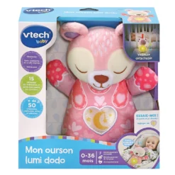 VTECH BABY Mon Ourson Lumi Dodo Rose 17 VTECH BABY Mon Ourson Lumi Dodo Rose -VTech Jouets Soldes Magasin 80 539855 7