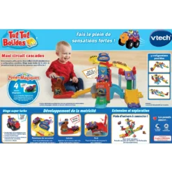 Maxi Circuit Cascades - Tut Tut Bolides 15 Maxi Circuit Cascades - Tut Tut Bolides -VTech Jouets Soldes Magasin 80 540505 dos boite