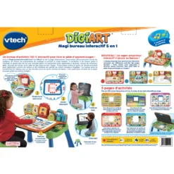 VTech Magi Bureau Interactif 5 En 1 Mixte -VTech Jouets Soldes Magasin 80 540905 dos boite