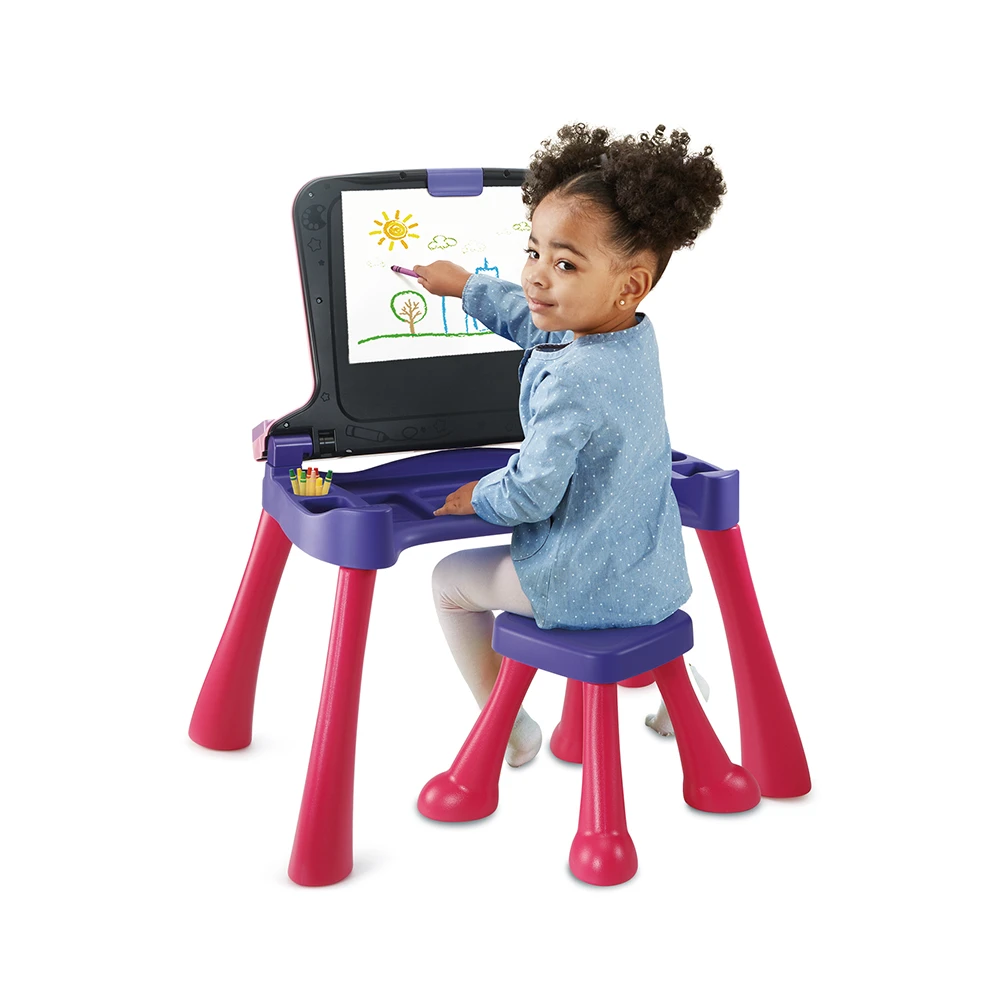 VTech Magi Bureau Interactif 5 En 1 Rose 7 VTech Magi Bureau Interactif 5 En 1 Rose – Image 7