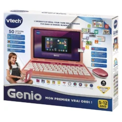 VTech Genio, Mon Premier Vrai Ordi ! (rose) -VTech Jouets Soldes Magasin 80 541055 10