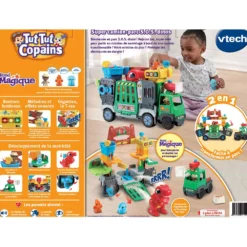 Super Camion-parc SOS Dinos - Tut Tut Copains -VTech Jouets Soldes Magasin 80 542105 dos boite