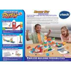 Circuit à Billes - Rocket Set Electronic M100E 13 Circuit à Billes - Rocket Set Electronic M100E -VTech Jouets Soldes Magasin 80 542249 dos boite