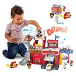 Super Caserne De Pompiers Interactive - Série Pro 12 Super Caserne De Pompiers Interactive - Série Pro -VTech Jouets Soldes Magasin 80 543005 CAT