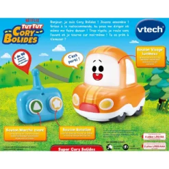 Tut Tut Cory Bolides - Super Cory Bolides Radiocommandé -VTech Jouets Soldes Magasin 80 545905 dos boite