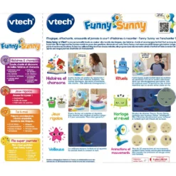VTech Funny Sunny - Compagnon Interactif 17 VTech Funny Sunny - Compagnon Interactif -VTech Jouets Soldes Magasin 80 546205 dos boite