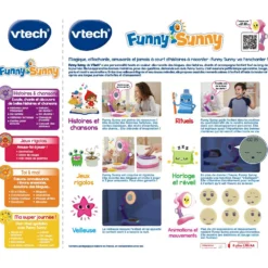 VTech Funny Sunny Rose - Compagnon Interactif 14 VTech Funny Sunny Rose - Compagnon Interactif -VTech Jouets Soldes Magasin 80 546255 dos boite