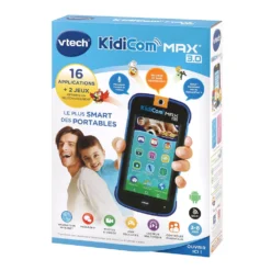 KidiCom MAX 3.0 Bleu - Portable Sécurisé Enfant -VTech Jouets Soldes Magasin 80 546505 8