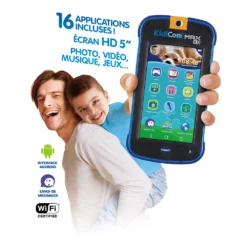 KidiCom MAX 3.0 Bleu - Portable Sécurisé Enfant -VTech Jouets Soldes Magasin 80 546505 CAT