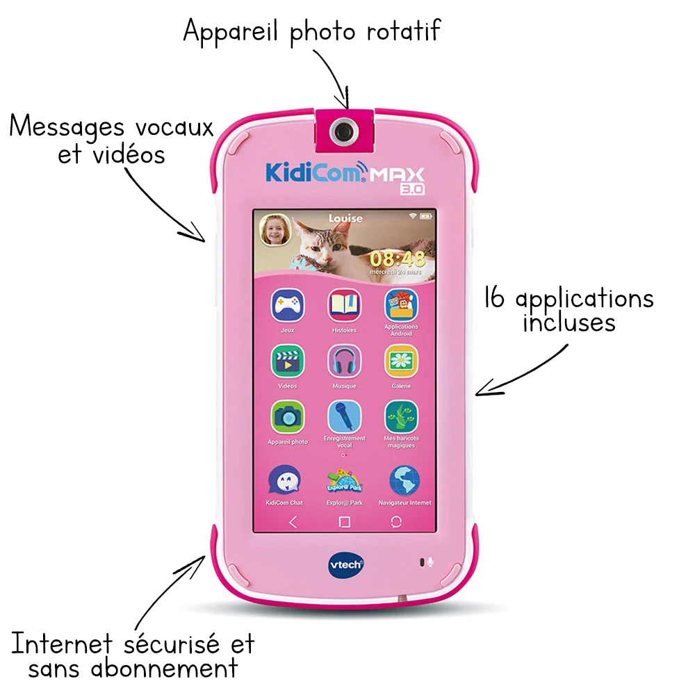 KidiCom MAX 3.0 Rose 2 KidiCom MAX 3.0 Rose – Image 2