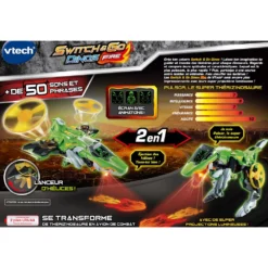 Pulsor, Le Super Thérizinosaure - Fire - Véhicules Interactifs 11 Pulsor, Le Super Thérizinosaure - Fire - Véhicules Interactifs -VTech Jouets Soldes Magasin 80 546805 dos boite