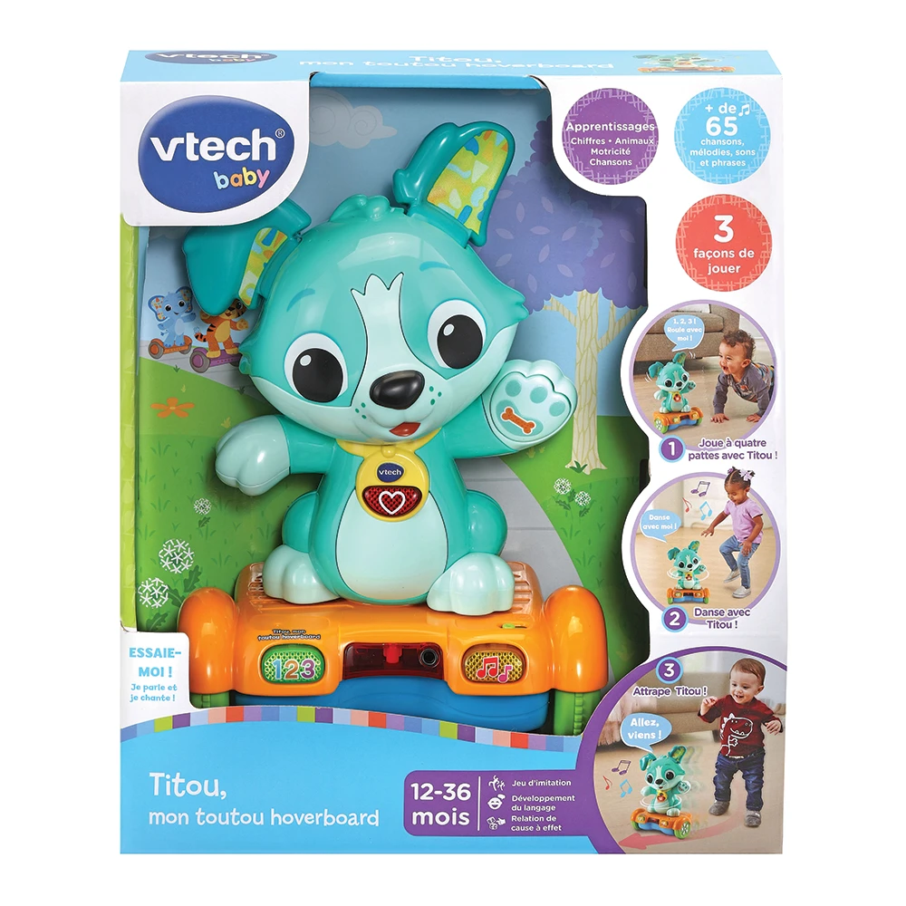 VTECH BABY Titou, Mon Toutou Hoverboard - P'tits Loulous 6 VTECH BABY Titou, Mon Toutou Hoverboard - P'tits Loulous – Image 6