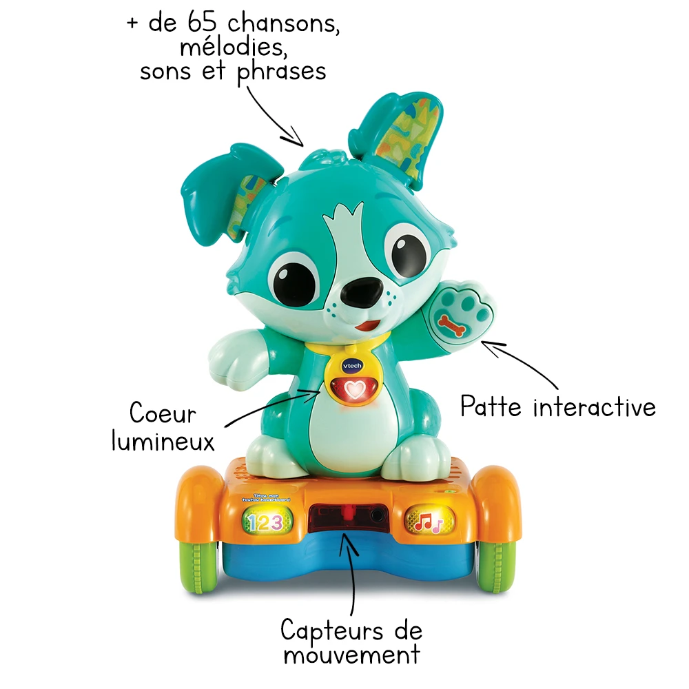 VTECH BABY Titou, Mon Toutou Hoverboard - P'tits Loulous 2 VTECH BABY Titou, Mon Toutou Hoverboard - P'tits Loulous – Image 2